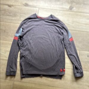 Under Armour Boys Gray Long Sleeve Shirt